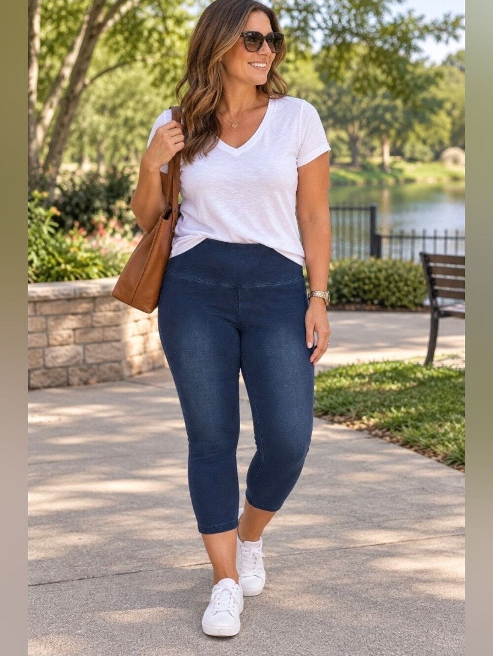 Chico's Deep Navy Pull-On Jeggings size 2 approx womens large or size 12